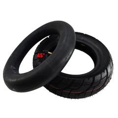 2X 80/65-6 Tire 10×2.50 Tube 90° for Kugoo M4 Quick 3 Zero 10X Electric Scooter