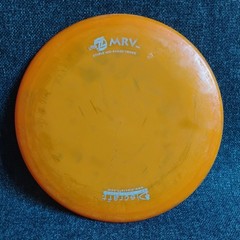 Discraft Elite Z MRV 176g Walled Lake Patent No. Vintage Mid Range Orange