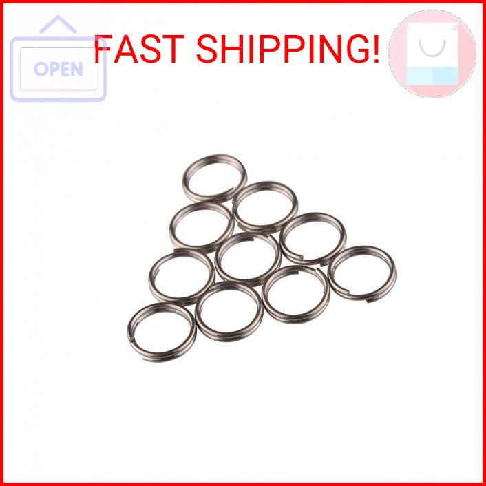 TIKING 10pcs/Lots Titanium Small Split Rings Ti Micro Split Key Ring Keychain ED