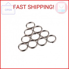 TIKING 10pcs/Lots Titanium Small Split Rings Ti Micro Split Key Ring Keychain ED
