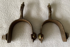 Bob BLACKWOOD Handmande Brass Mounted Men’s 1-1/4″ WIDE Band Working Ranch SPURS