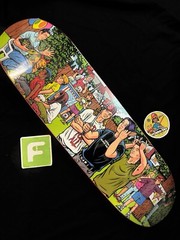 SIGNED Serial Party 2 GLOW IN DARK Sean Cliver Strangelove Skateboard Deck AUTO