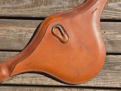 Devoucoux Light Brown Padded Belly Guard Stud Jump Girth – 50″-125cm – Light Use