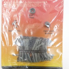 The Game Tracker Bowstring Accessory Kit #2 Silencer Peep Kisser Button Nock Pts