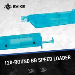 Evike Airsoft – 6mmProShop 121.39mm x 37.03mm x 18.52mm, Small ~120rds / Blue