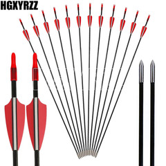 31″ Fiberglass Arrows Archery Arrows 24PCS Target Practice Outdoor Shooting