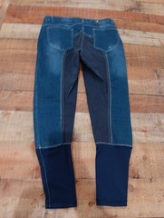 DERBY HOUSE RIDING PANTS EQUESTRIAN JEAN LADIES Denim 32 (2539)