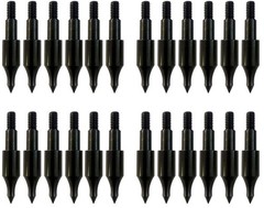 24 Pcs Steel 100 Grain Archery Arrow Field Points Field Tips – Practice Targe…