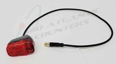 Rear Light and Cable Harness for Electric Scooter or E-Bike, Wire is 19″