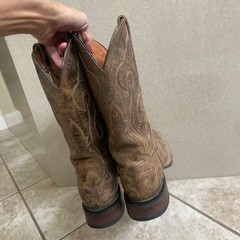 Dan Post DP2873 Ladies Falcon women sz 8 m Boot Double Stitch Square Toe