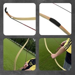 Traditional Archery Bow 57Inch 20-45Lbs LH RH Target Outdoor Hunting Practice