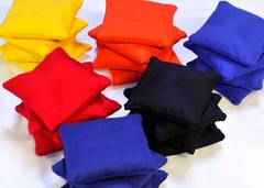 CORNHOLE BAGS, 80 Bags – 10 sets. 6″ Filled with WHOLE CORN. Free Shipping