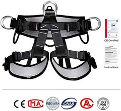 Climbing belts, Thicken Professional Safety Belt with Magnesium Alloy Connect…