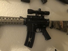 Cyma Airsoft Gun M16 Custom Paint Job, Upgraded Build Mosfet