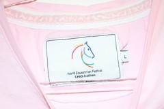CHIO Aachen Horse Show T-Shirt Pink Size L M Bling Women Love Equestrian Riding
