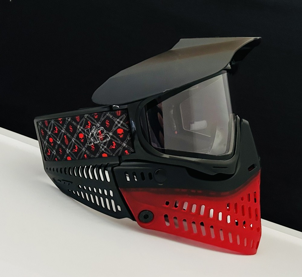 NEW JT Proflex ICE Red Black Translucent Paintball Mask Goggle – Thermal Lens