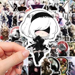 Mix 10/50 PCs Nier Automata 2B Anime Game Luggage Laptop Car Kid Gift Sticker