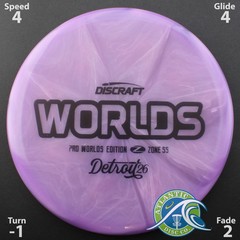 Discraft Z Swirl Zone SS – 2026 Worlds – Scale Weight