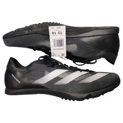 Adidas Distancestar Spikes Track & Field Shoes Men 13 Black White Lace Up IG9906