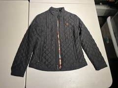 Ariat Jacket Women’s Medium Black Floral Lined Horse Equestrian Quilted Coat