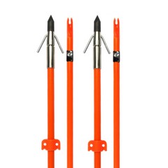 3/6/12Pcs Bowfishing Fiberglass Solid Arrows Hunting Archery with Fish Broadhead