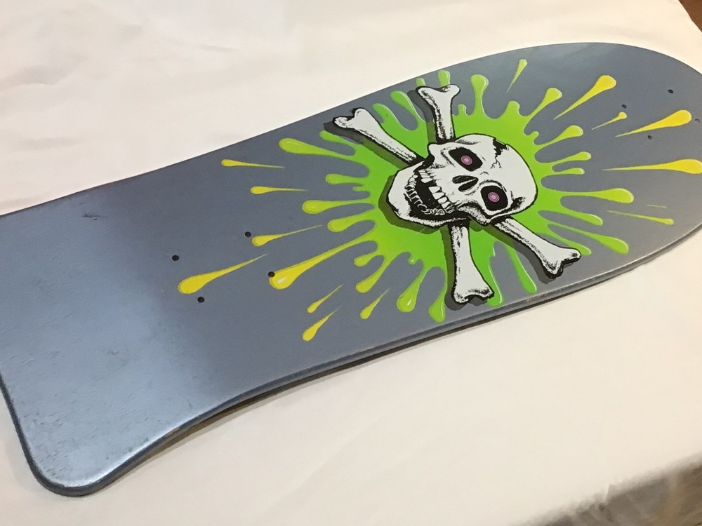 Vintage 1985 BRAND X SKATE DECK Original DedHed Skull Skateboard nos new og RARE