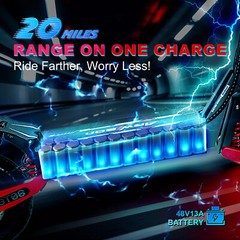Electric Scooter for Adult 2400W Dual Motors 43Miles 40MPH Off-Road Scooter BQ
