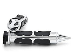 Motorcycle Aluminum Chrome Hand Grips Custom Handlebar Fits for Suzuki for Ka…