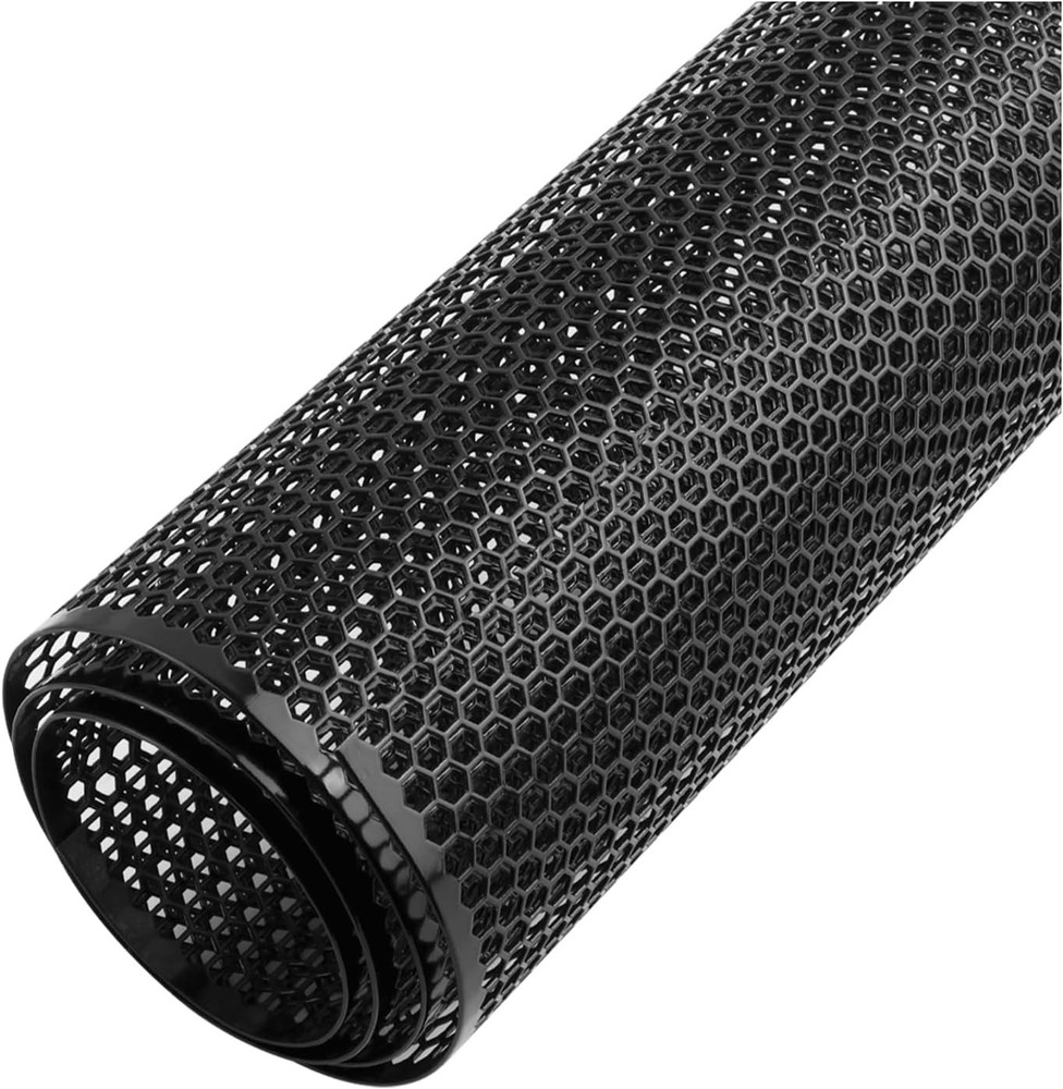 40×13″ Car Grill Mesh for Bumper,Cuttable Metal Mesh Grill 6mm Hexagonal/Black