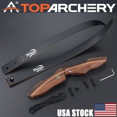 Archery 60″ Takedown Recurve Bow 25-60lbs Outdoor Bow Hunting Shooting Target RH