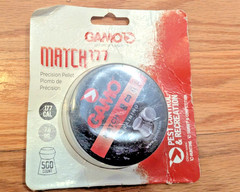 Lot 5 GAMO Match .177 Caliber 4.5mm Precision Pellets 7.56 Grain 500 Count Tins