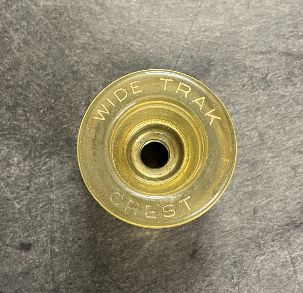 Vintage Crest Wide Track Roller Skate Wheel Clear Beige Yellow