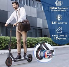 Ladped LP60 Electric Scooter 350W 8.5′ Foldable Scooter for Adults 19mph