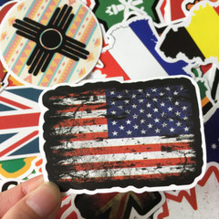 50pcs Country Flag Pack Travel Lover Stickers Decals For laptop Luggage Notebook