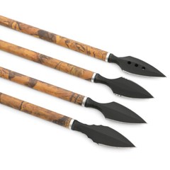 3X Archery Blade Retro Arrowheads Traditional Broadheads Screw Tips Bow Shooting