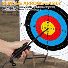 Archery Arrow Puller Target Remover Gripper, Rubber Arrow Puller Tool with Be…