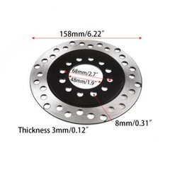Rear Hydraulic Brake Caliper Assembly + Disc Rotor Kit for ATV Go Kart Cart