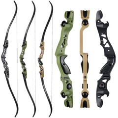 Archery 62″ Hunting ILF Takedown Recurve Bow 25-60lbs Right Hand Bow Competition