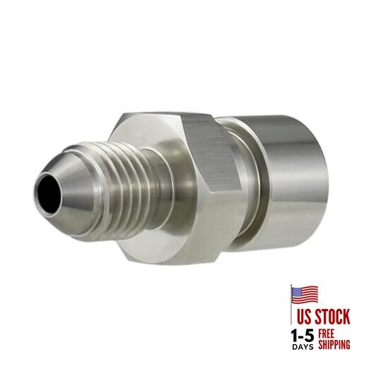 4AN Male to 3/8-24 Inverted Flare Female Adapter for 1/4″ 4AN to 3/8×24 – 1PC