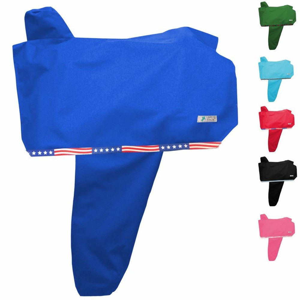 Tahoe Premium Heavy Duty Nylon Waterproof Western Saddle Cover 6 Elastic Straps