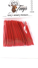Tonys 3» Archery Vanes Archery All New Super Wave Vane Red 50PK TNYSWVR3343C