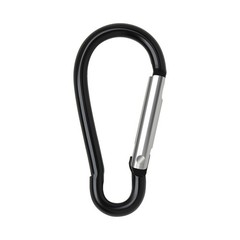 10 PCS Aluminum Carabiner D Shape Spring Clip Snap Key Hook Keychain Buckle