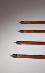 Japanese Samurai Kari-Ebira Quiver, Rare Vintage Yazutsu, & 4 Bamboo Arrows Set