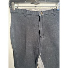 Devon Aire Full Seat Equestrian Breeches Black Grey Size 30R Riding Pants