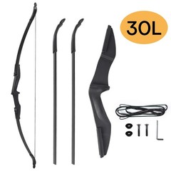 Archery 57″ Takedown Recurve Bow 20/30/40LBS RH/LH Bow Beginner Practice Hunting