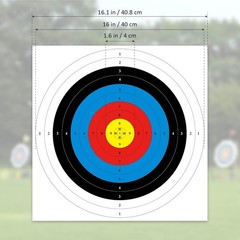 Archery Targets Paper 20pcs 16x16in Practice Targets for Hunting and Training