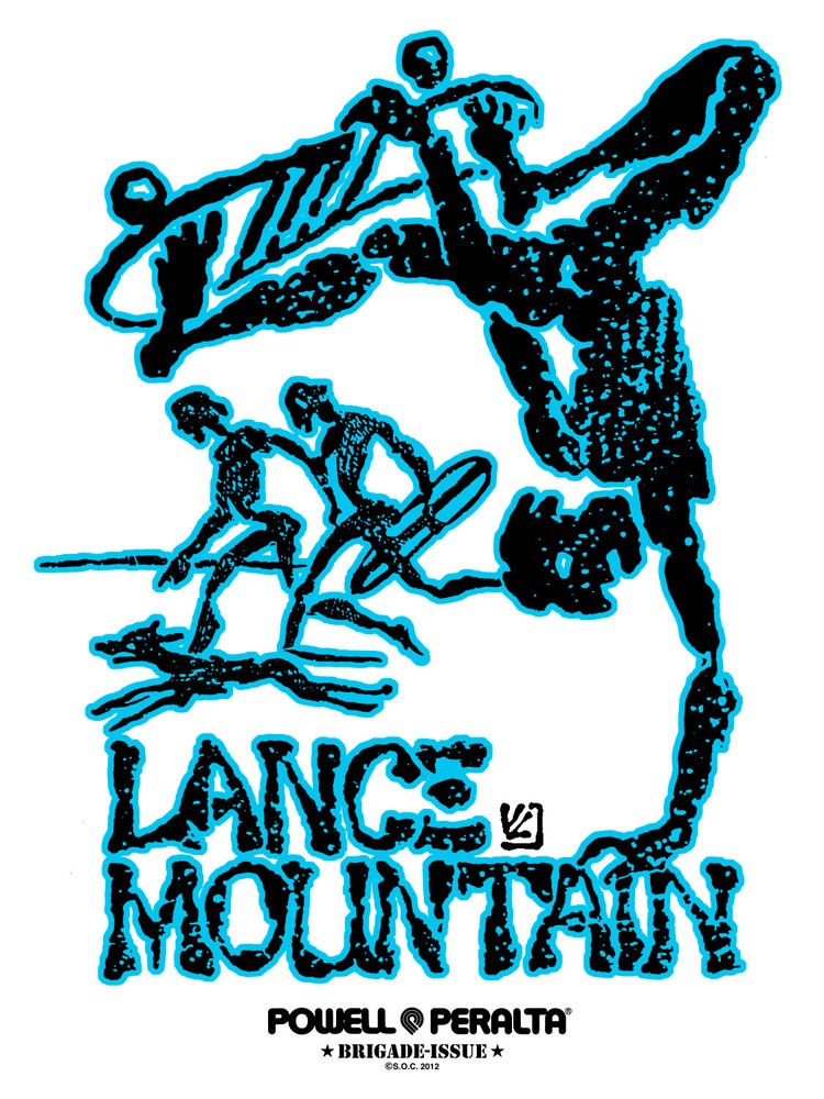 Powell Peralta Bones Brigade Lance Mountain Skateboard Sticker Assorted Colors