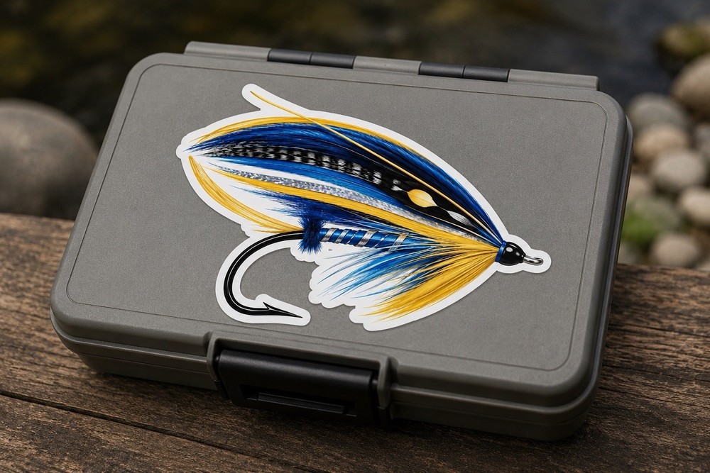 Fly Fishing Salmon Jock Scott Trout Sticker Steelhead Trout Fish