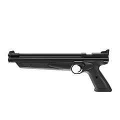 Crosman American Classic (Black) Variable Pump, Single-Shot Air Pistol (P1377)