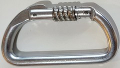 Chouinard Carabiner Vintage Locking D Shape Screw Gate Made in USA circa 1984